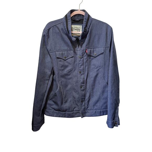 Levi’s Men’s Soft Shell Water Resistant Fleece Lined Trucker Style Jacket Size M - Picture 1 of 15